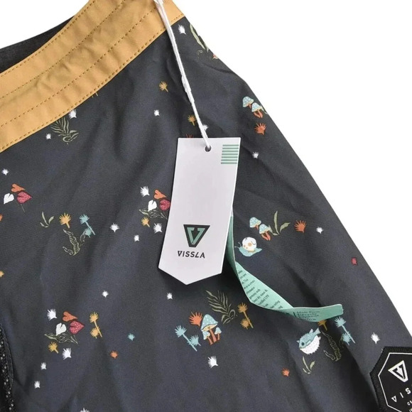 NWT Vissla Slow Rider 18.5" Boardshorts Grey Swim Trunks Bathing Suit Size 36 - Picture 6 of 13